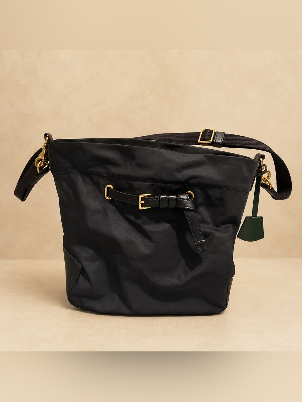 Tory Burch Perry Nylon Drawstring Bucket Bag